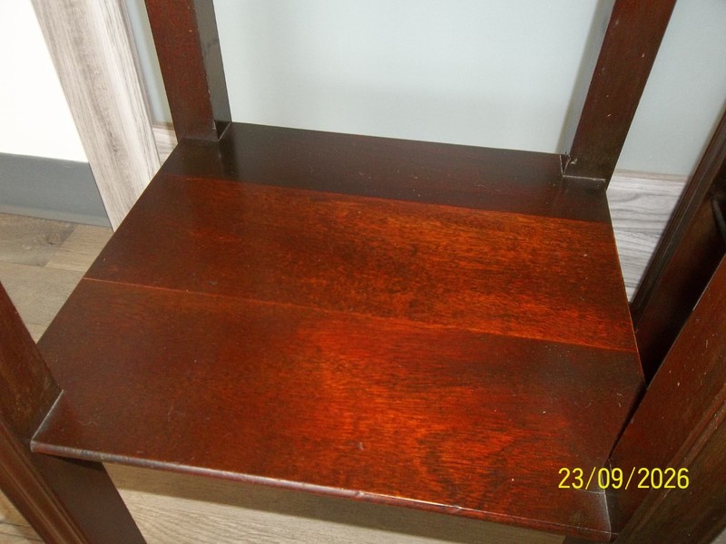 Rare Vintage Mengel Furniture Permanized 2 Tier Nightstand w/ Drawer - 2 AVAIL gallery