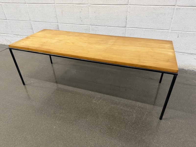 Paul McCobb Planner Group Birch and Iron Coffee Table or Bench, MCM gallery