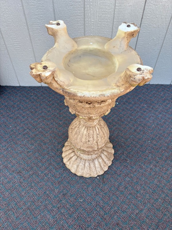 67421 Ornate Resin Pedestal with Claw Feet and Acanthus Details gallery