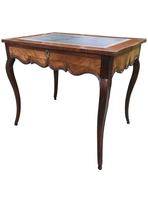 Late 18th Century Gustavian Writing Table Kingwood, Tulipwood & Mahogany Sweden