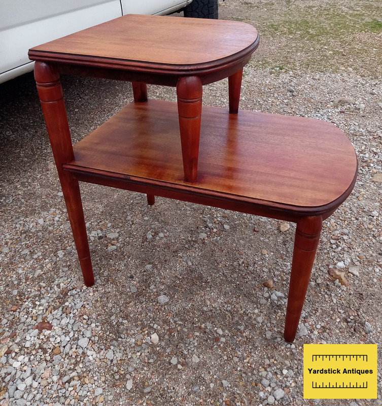 Mid Century Mahogany Step End Table (1 Table) (SET-57) gallery