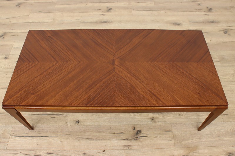 Midcentury Modern Mahogany Coffee Table, Gold & Williams #50330 gallery