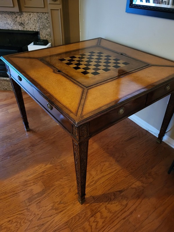 Jonathan Charles Windsor Walnut Game Table