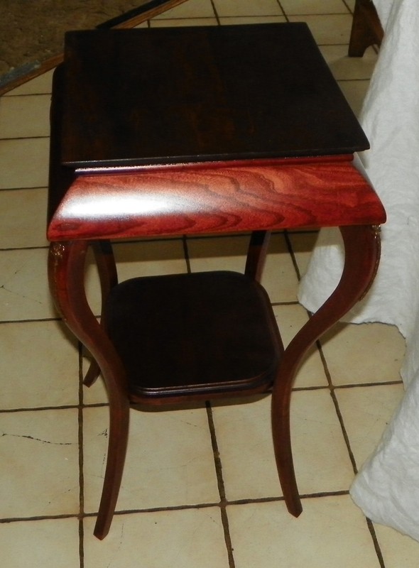 Cherry Stained 2 Tier Plant Stand / Side Table (PS65) gallery