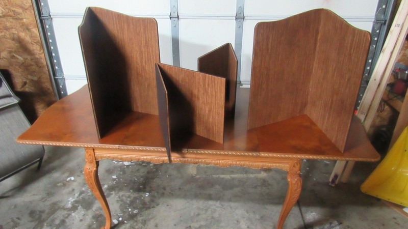French Antique Dining Room Kitchen Table Carved gallery