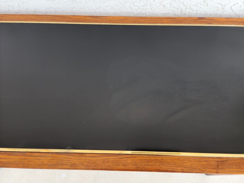 Bamboo Console Sofa Table Vintage 1970s Boho MCM gallery