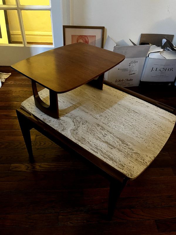 Vintage Lane Furniture Two-Tier Side Table – Made in Italy