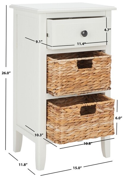 Safavieh EVERLY DRAWER SIDE TABLE, Reduced Price 2172752949 AMH5743B