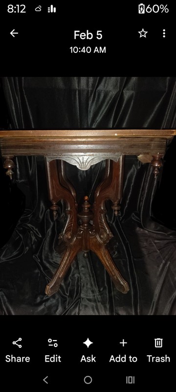 Victorian Aesthetic Period Parlor Table ~Ca.1880