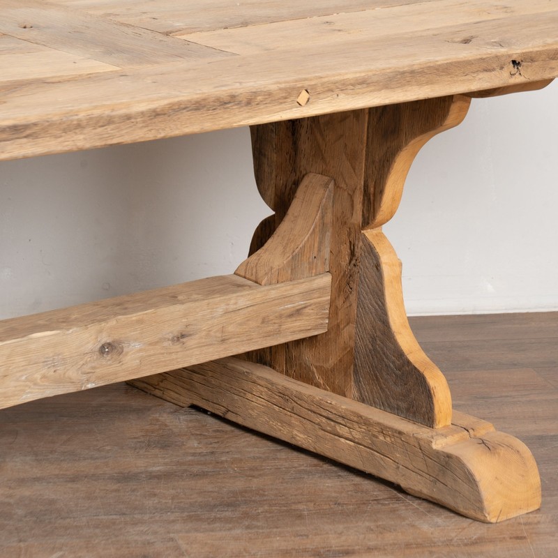 Large Bleached French Oak Dining Table gallery