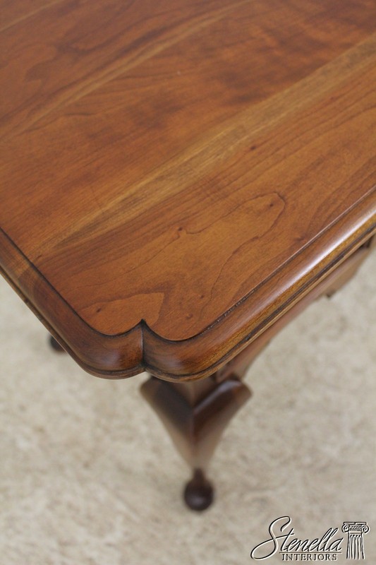 56993: STICKLEY Queen Anne Solid Cherry Lowboy Dressing Table gallery