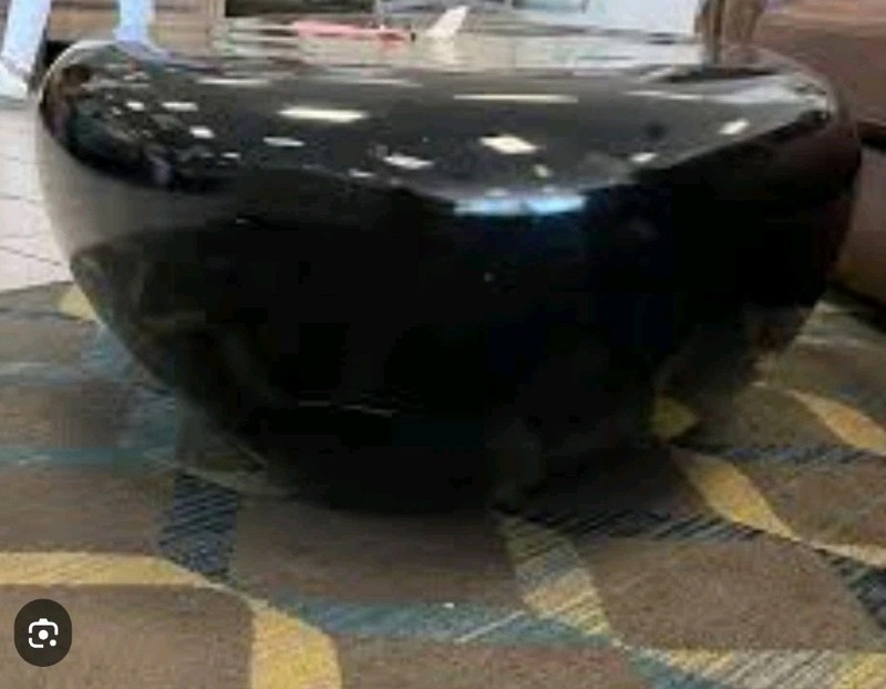 1970s Black Jason Phillips Riverstone Coffee Table gallery