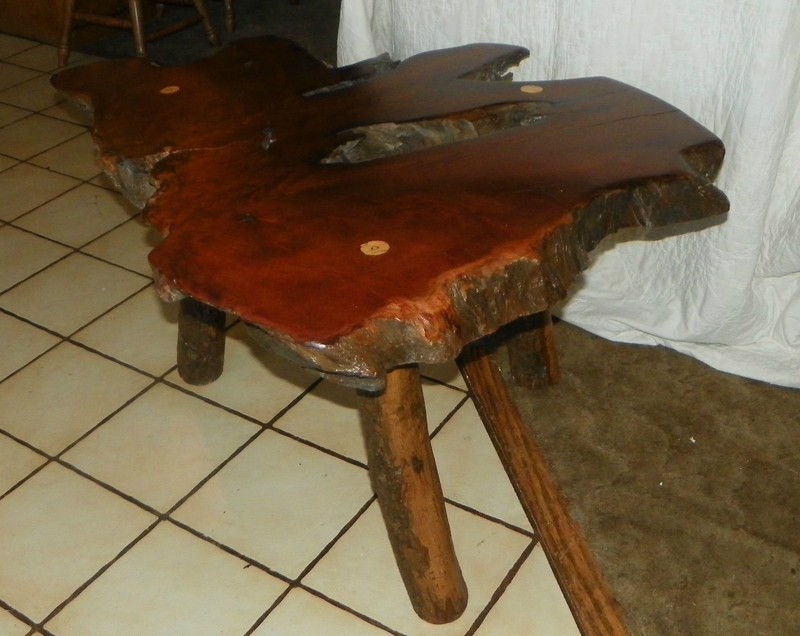 Rustic Cedar Slab Coffee Table / End Table (CT-2) gallery
