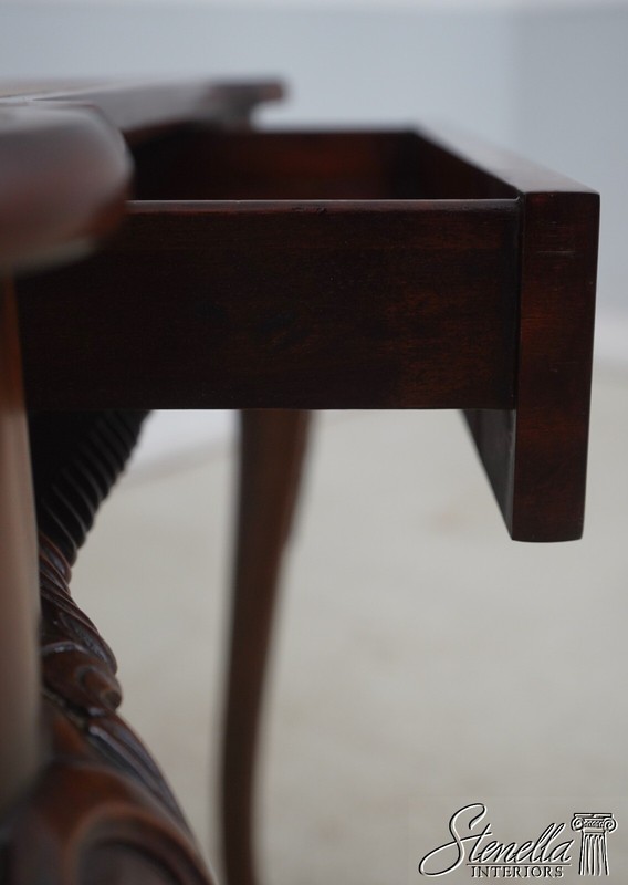 65671EC: MAITLAND SMITH Leather Interior Clawfoot Game Table gallery