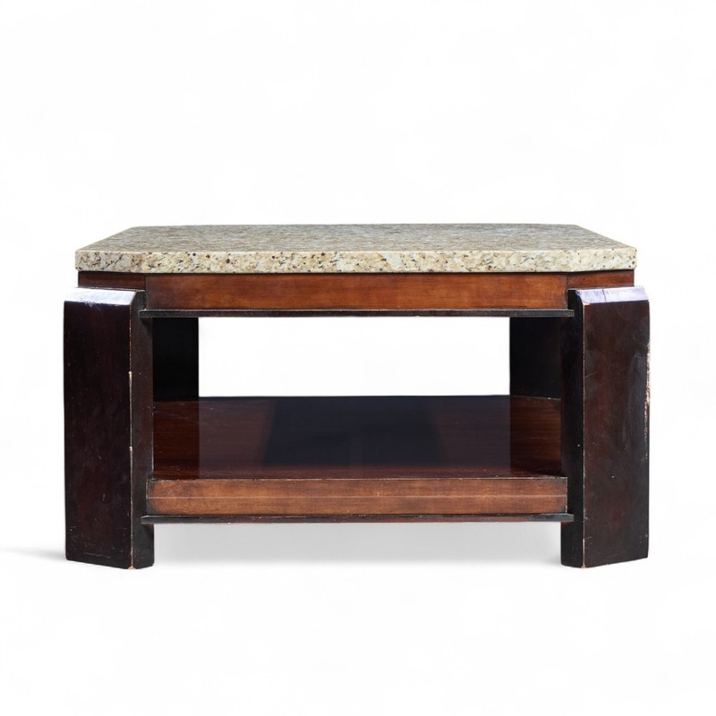 Baker Furniture Lexington Mahogany and Granite Coffee Table gallery
