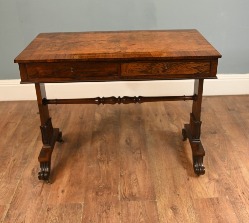 Regency Writing Table Walnut Desk 1820 gallery