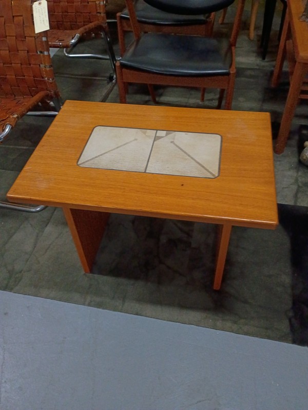 Pair Tile Top Danish Modern Gangso Mobler Tables side end MCM Mid Century gallery