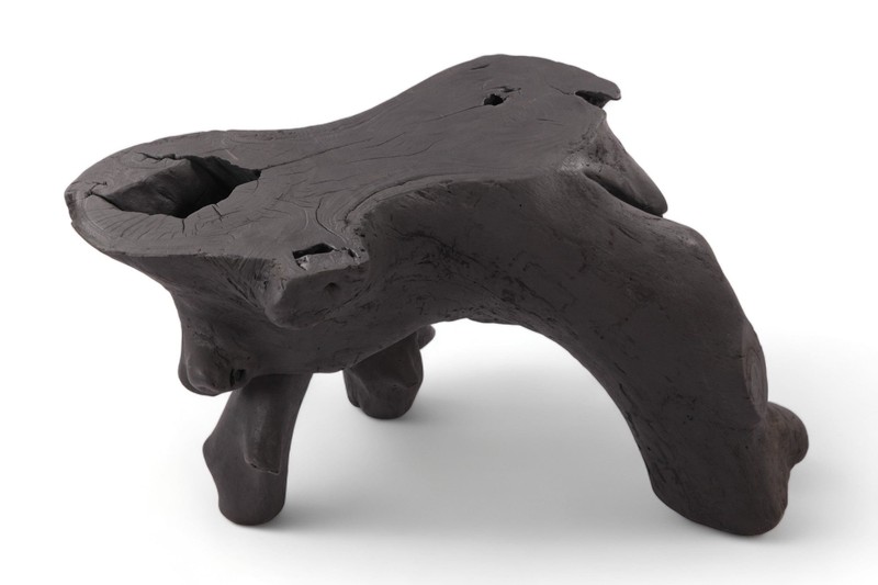Black Natural Sculptured Console Table - 1 gallery