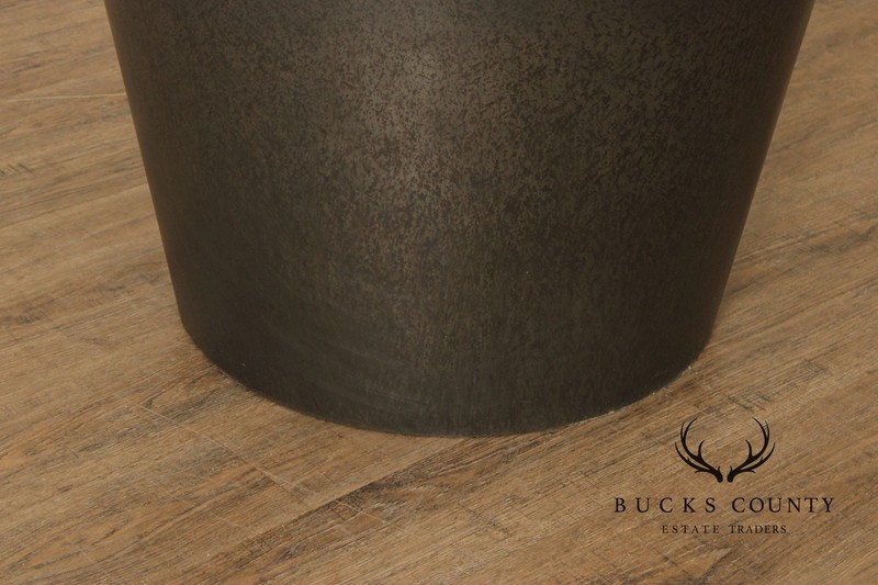 Modern Patinated Steel Coffee Table gallery