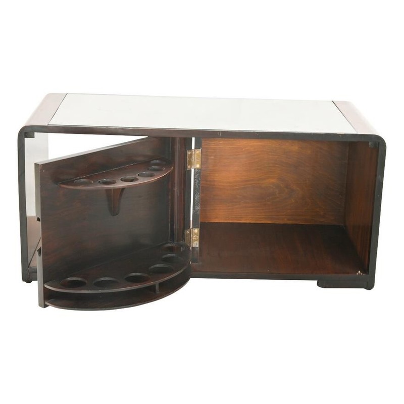 FRENCH ART DECO LIQUOR CABINET COFFEE TABLE - CIRCA 1930'S (AF1-006) gallery