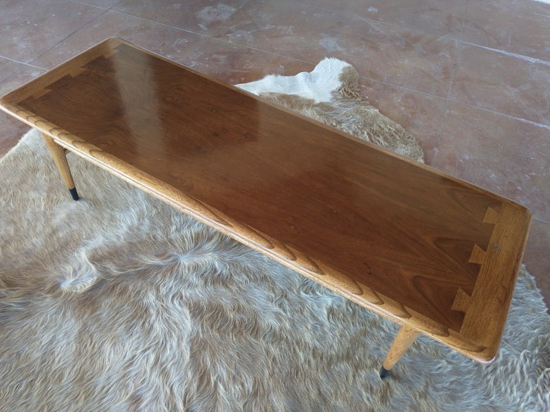 Vintage MCM Lane Acclaim Coffee Table Walnut / Ash; 1964; Andre Bus; refinished
