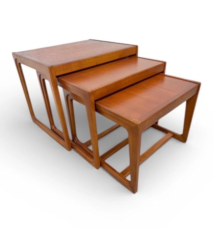 Vintage Danish Modern Teak Nesting Tables - Set of 3 gallery