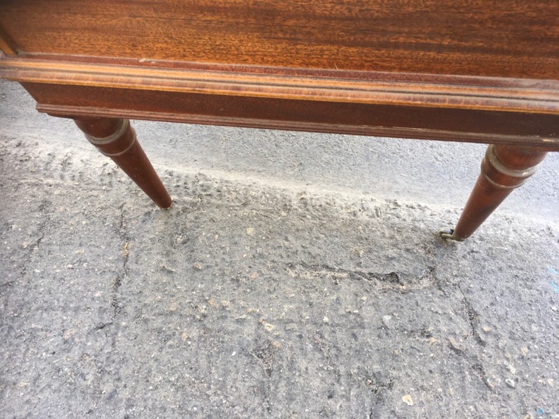 Vintage Two Tier Step Table Mismatched Set of 2 Wear & Damage gallery