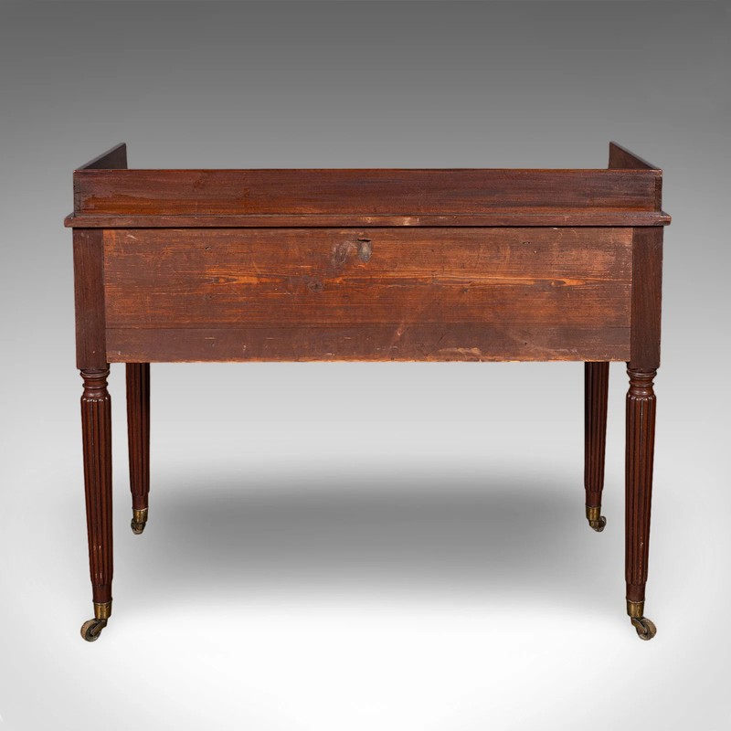 Antique Writing Table, English, Kneehole Desk, Home Office, Study, Regency, 1820 gallery