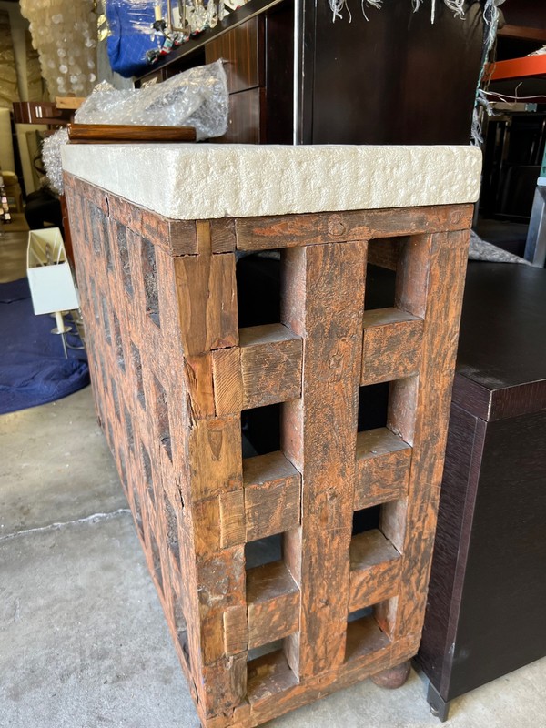 18th Century Wood And Limestone Console gallery