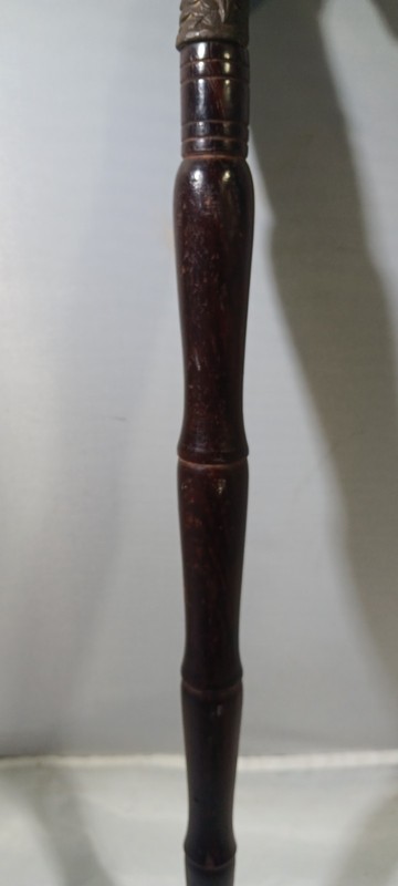 Mahogany Brass Chinese Antique Small Cane gallery