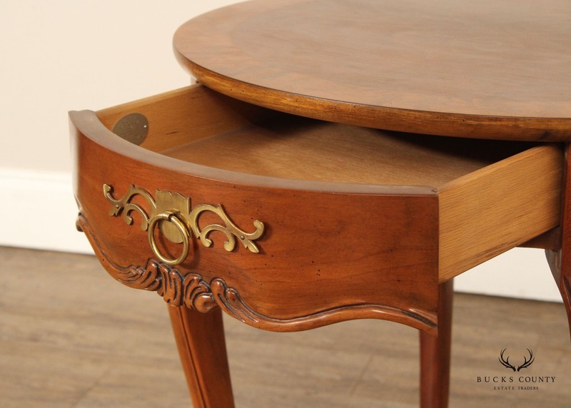 Baker Furniture French Country Style Walnut Side Table gallery