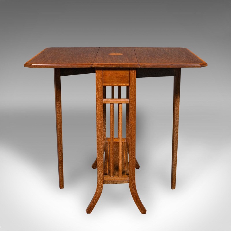 Antique Sutherland Table, English, Occasional, Gate Leg, Display, Victorian gallery