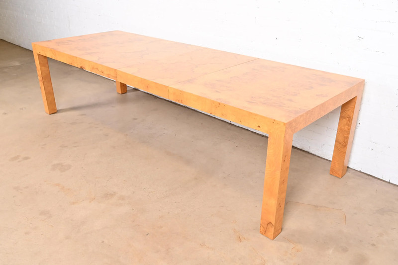 Milo Baughman for Thayer Coggin Mid-Century Modern Burl Wood Dining Table