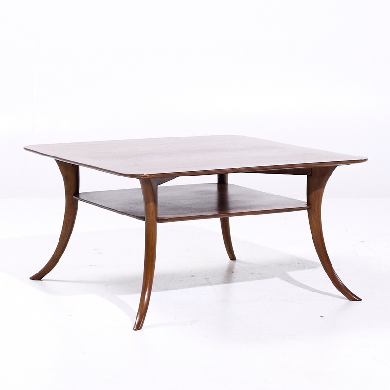 Robsjohn Gibbings for Widdicomb Mid Century Sabre Leg Mahogany Coffee Table