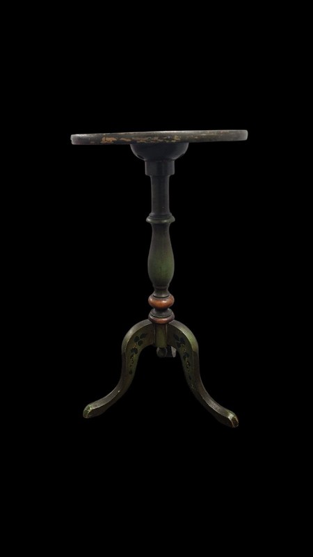 Peter Engel Inc. NYC Pedestal Table Plant Stand Hand Painted Floral c.1905–1915 gallery