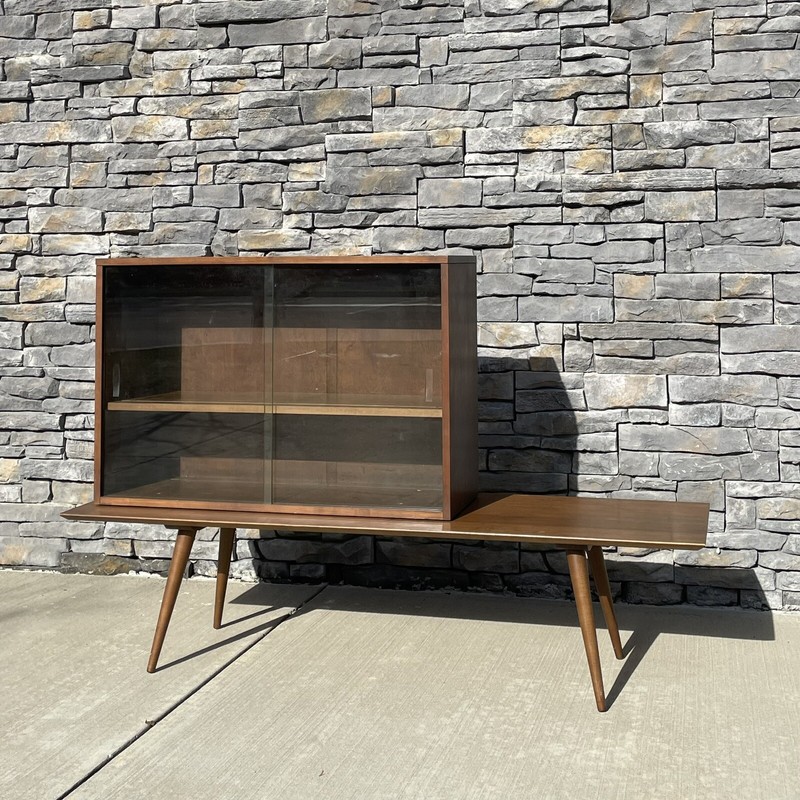 Paul McCobb for Planner Group Mid Century 1546 (60") Bench & 1519 Bookcase gallery