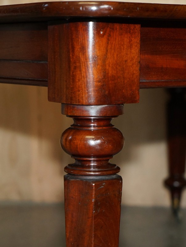 FULLY RESTORED ANTIQUE WILLIAM IV CIRCA 1830 4-12 PERSON EXTENDING DINING TABLE gallery