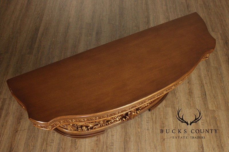 Rococo Revival Carved And Gilt Console Table gallery