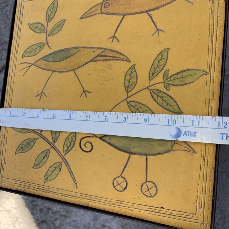 Art Deco-wrought Iron Silly Birds Accent Table gallery