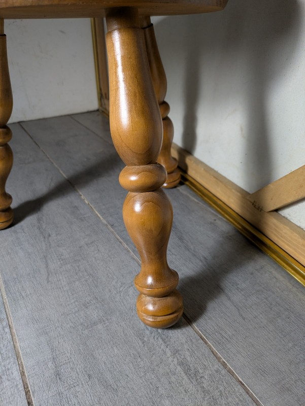 Vintage Rustic Country Wood Round Pedestal Table Telephone Plant Stand Gallery gallery