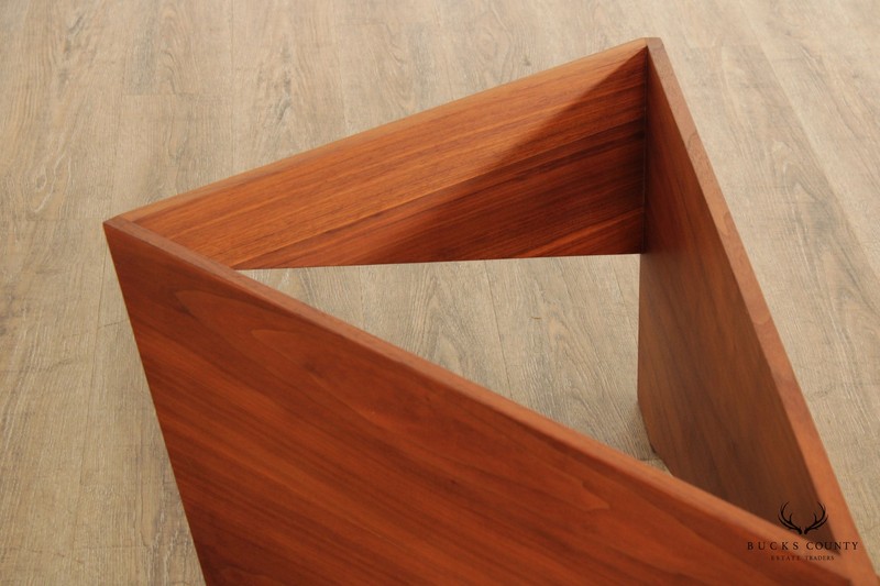 Mid Century Modern Sculptural Walnut Coffee Table Base gallery