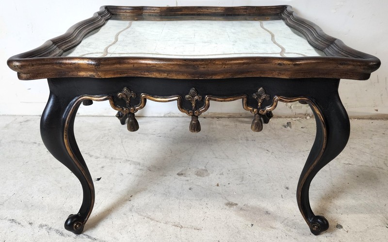 French Louis XVI Églomisé Mirror Top Coffee Table by JOHN RICHARD gallery
