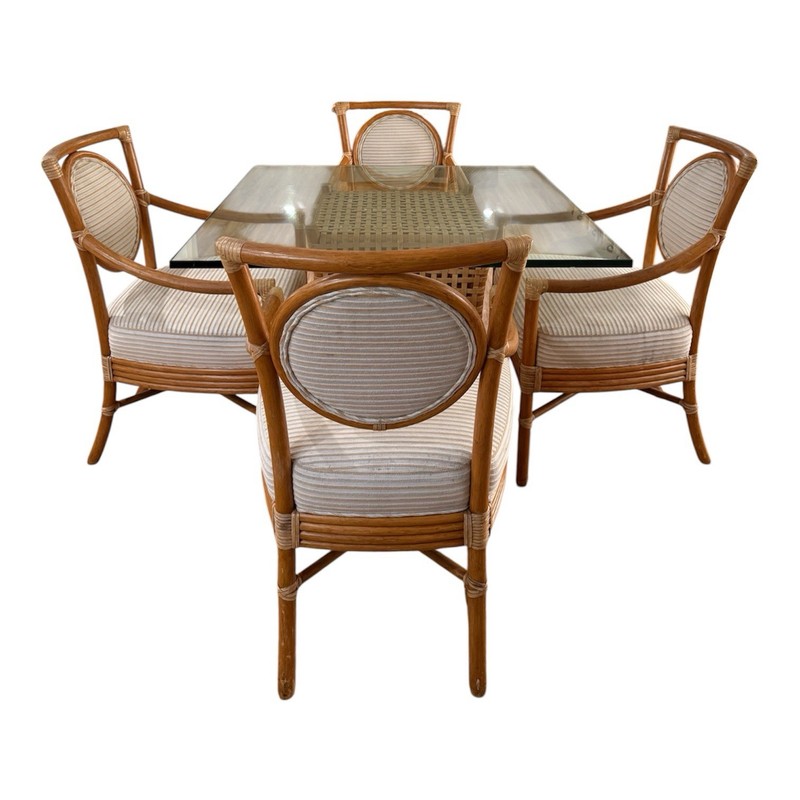 McGuire Orlando Diaz-Azcuy dining table Set