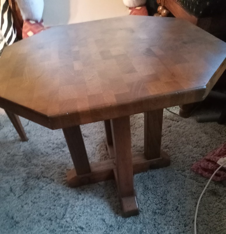 Mid Century Butcher Block End Table / Side Table (RP-ET188)