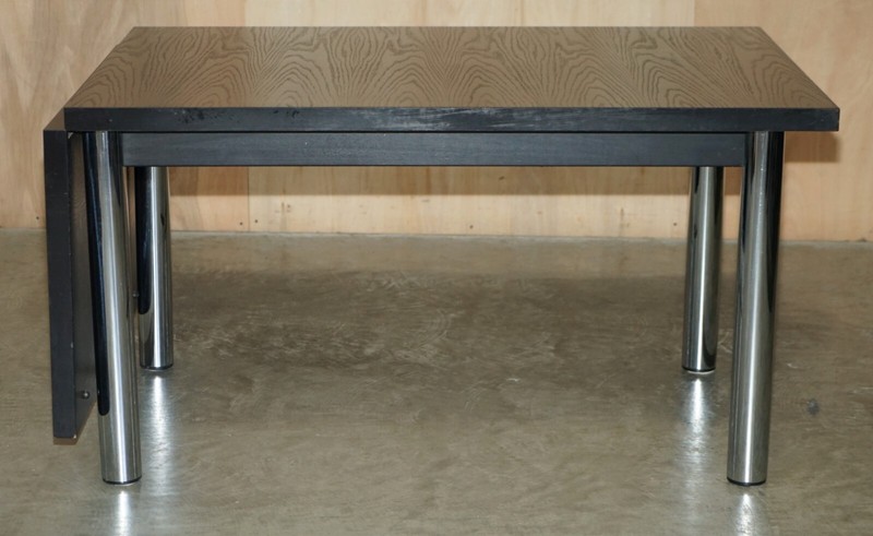 VINTAGE MID CENTURY MODERN MARCEL BREUER CESCA HABITAT EXTENDING DINING TABLE gallery