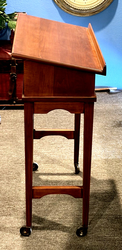 Mid Century Maple Podium 34x23x14 Rare Antique gallery