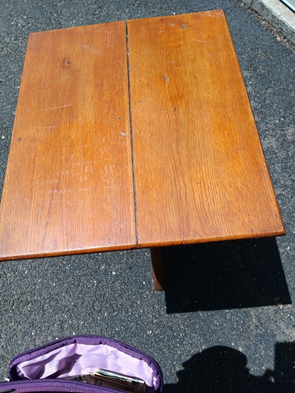 MCM Hardwood Lamp or Side Table Handmade Fern Stand gallery