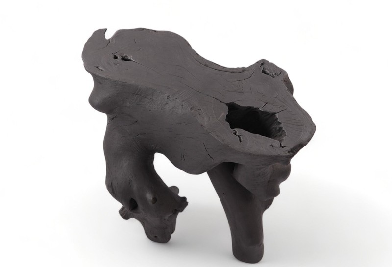 Black Natural Sculptured Console Table - 1 gallery