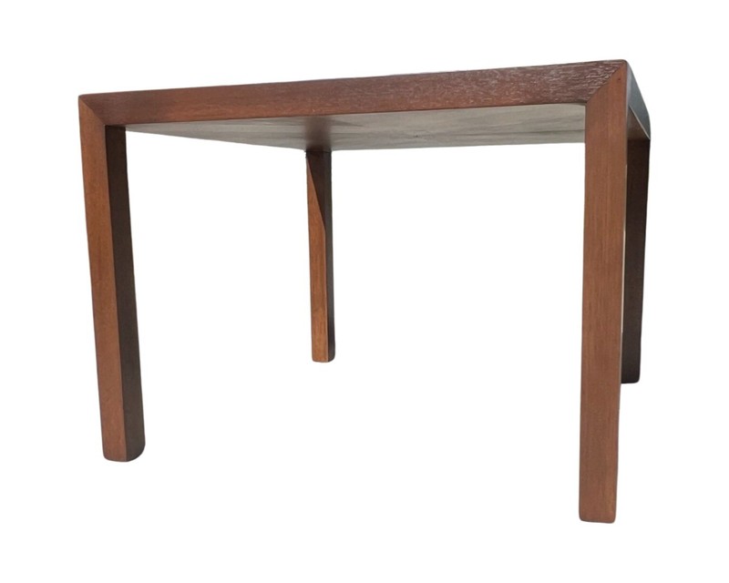 Mid Century Modern Lane Parsons Walnut Parquetry Coffee Table Restored gallery