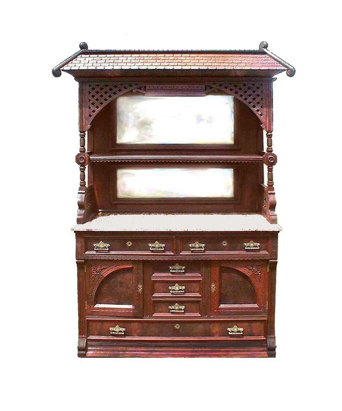Victorian Sideboard, Circa 1880, American Aesthetic Movement/Anglo Japanese